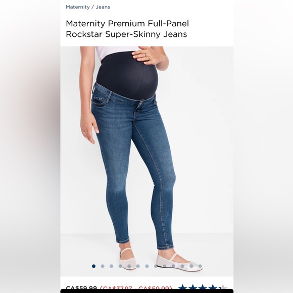 2 pairs of Old Navy Maternity Jeans - Picture 1 of 6